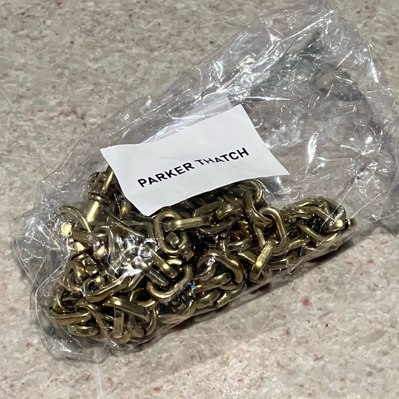 Parker Thatch Gold Link Crossbody Chain Bag Strap - OS - New in Org. Packaging - Picture 5 of 9